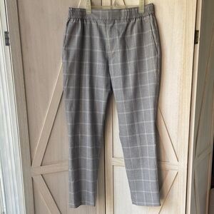 Men's Topman Gray Plaid Pants Size 32x30
Elastic Slim Fit Ankle Length